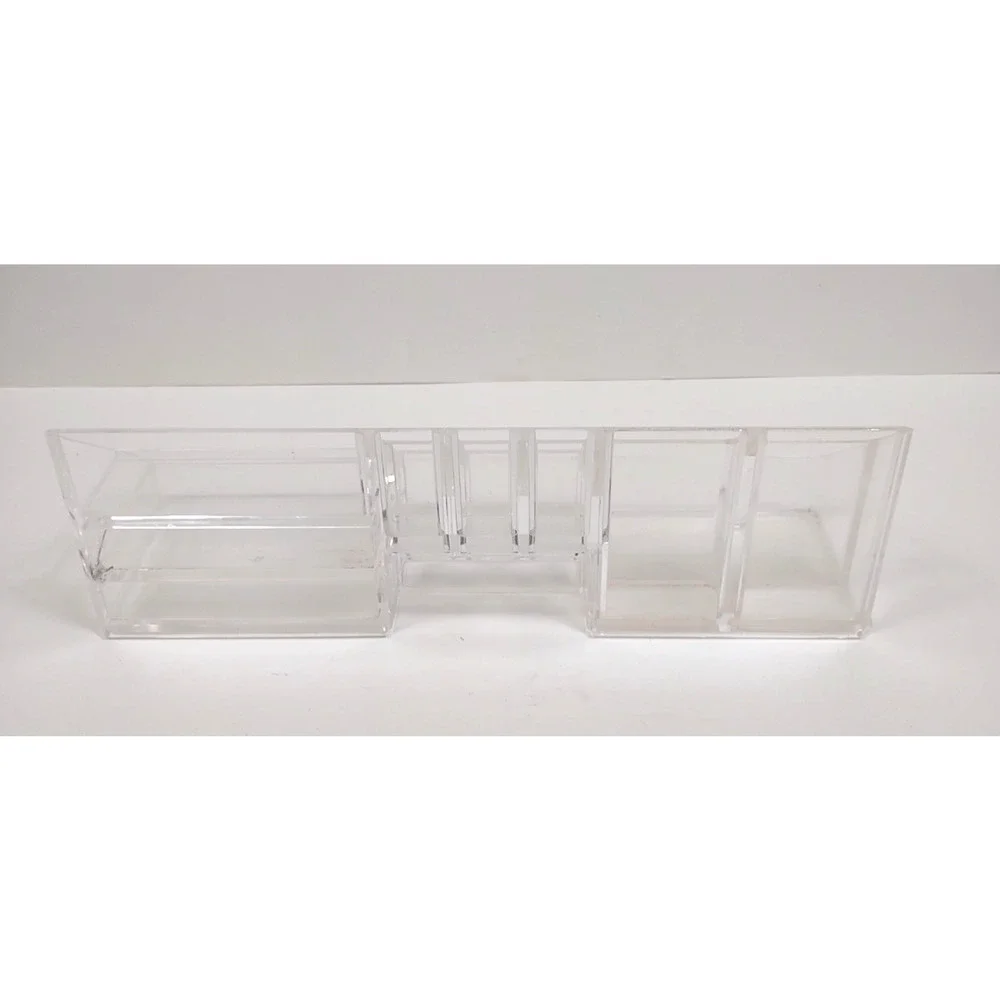 Home Basics 14 Section Clear Cosmetic and Jewelry Holder Organizer Vanity Storag
